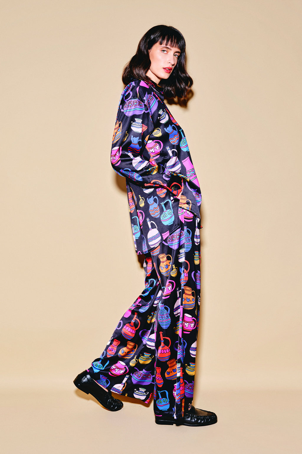MORPHINI oversized shirt 'Vases'