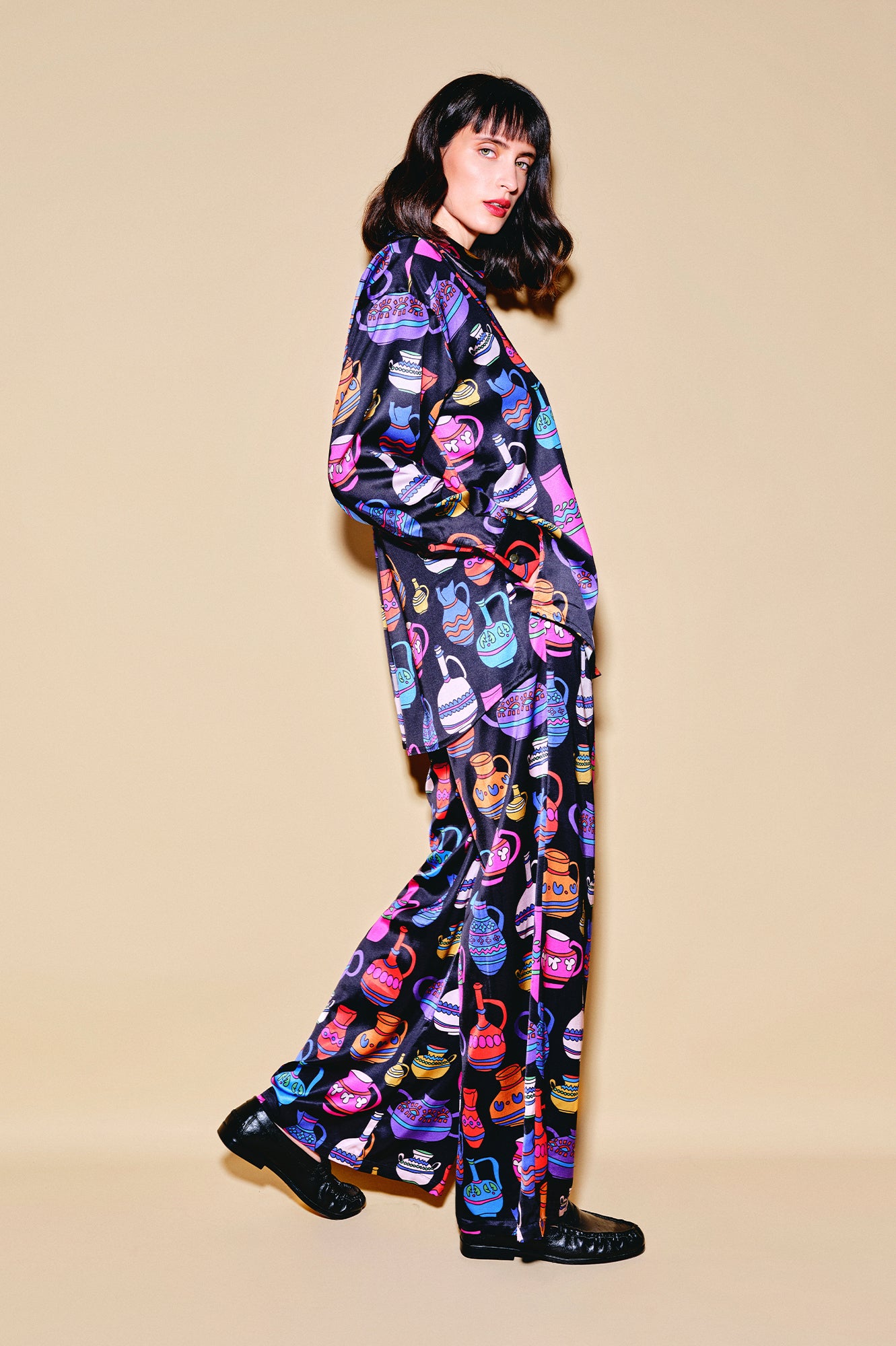 MORPHINI oversized shirt 'Vases'