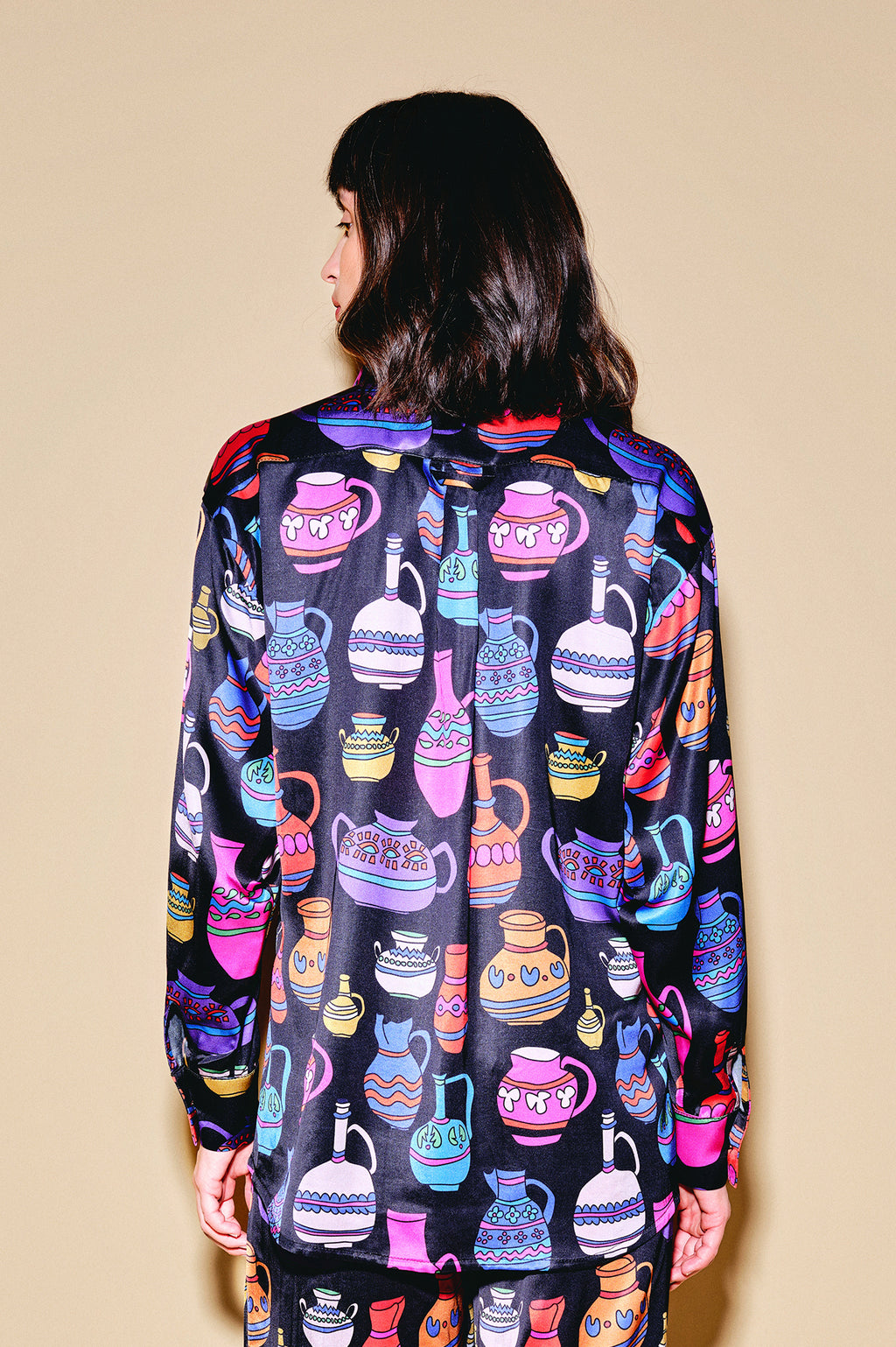 MORPHINI oversized shirt 'Vases'