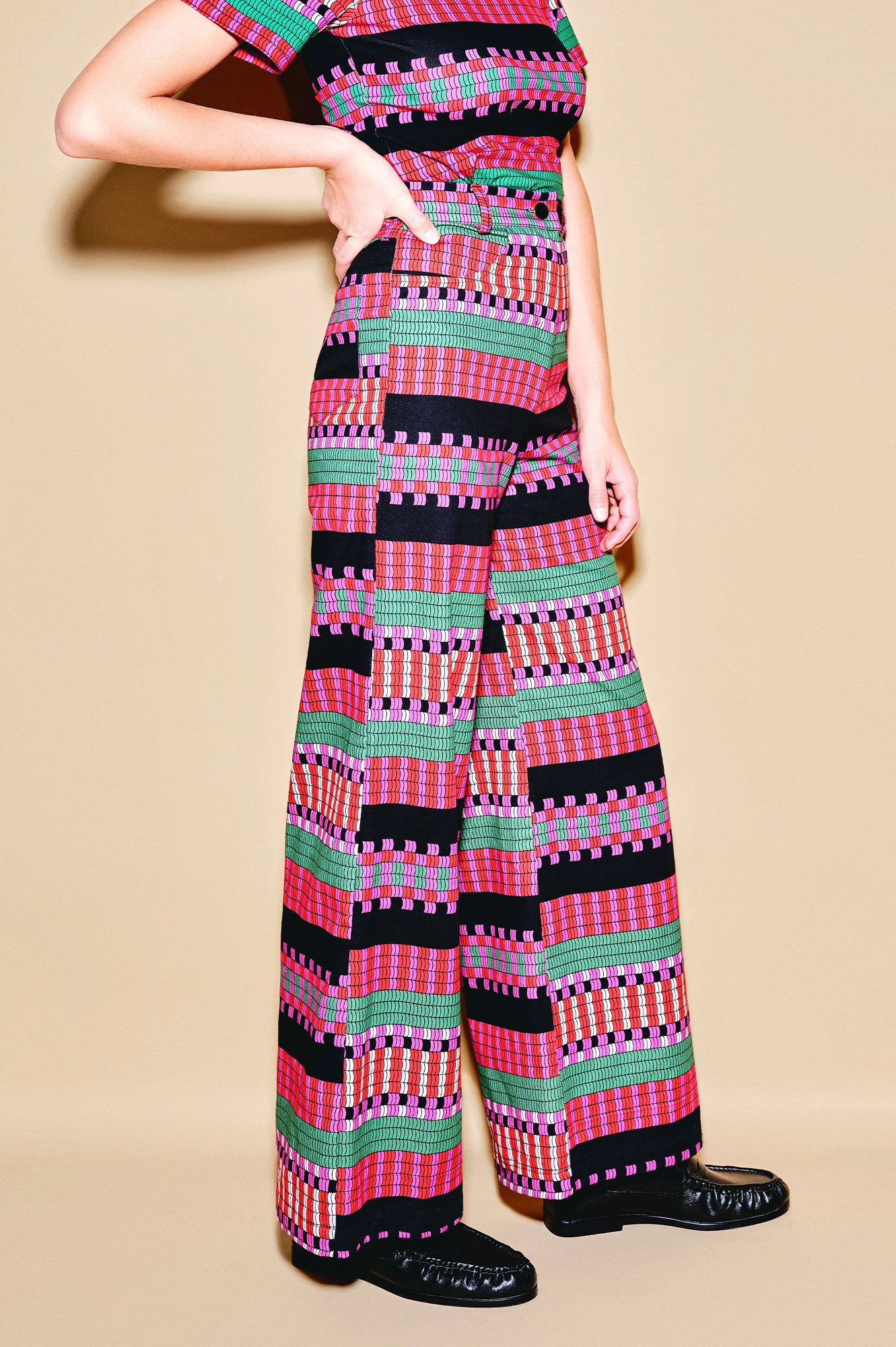 PEJKO flared trousers 'Demijohn'