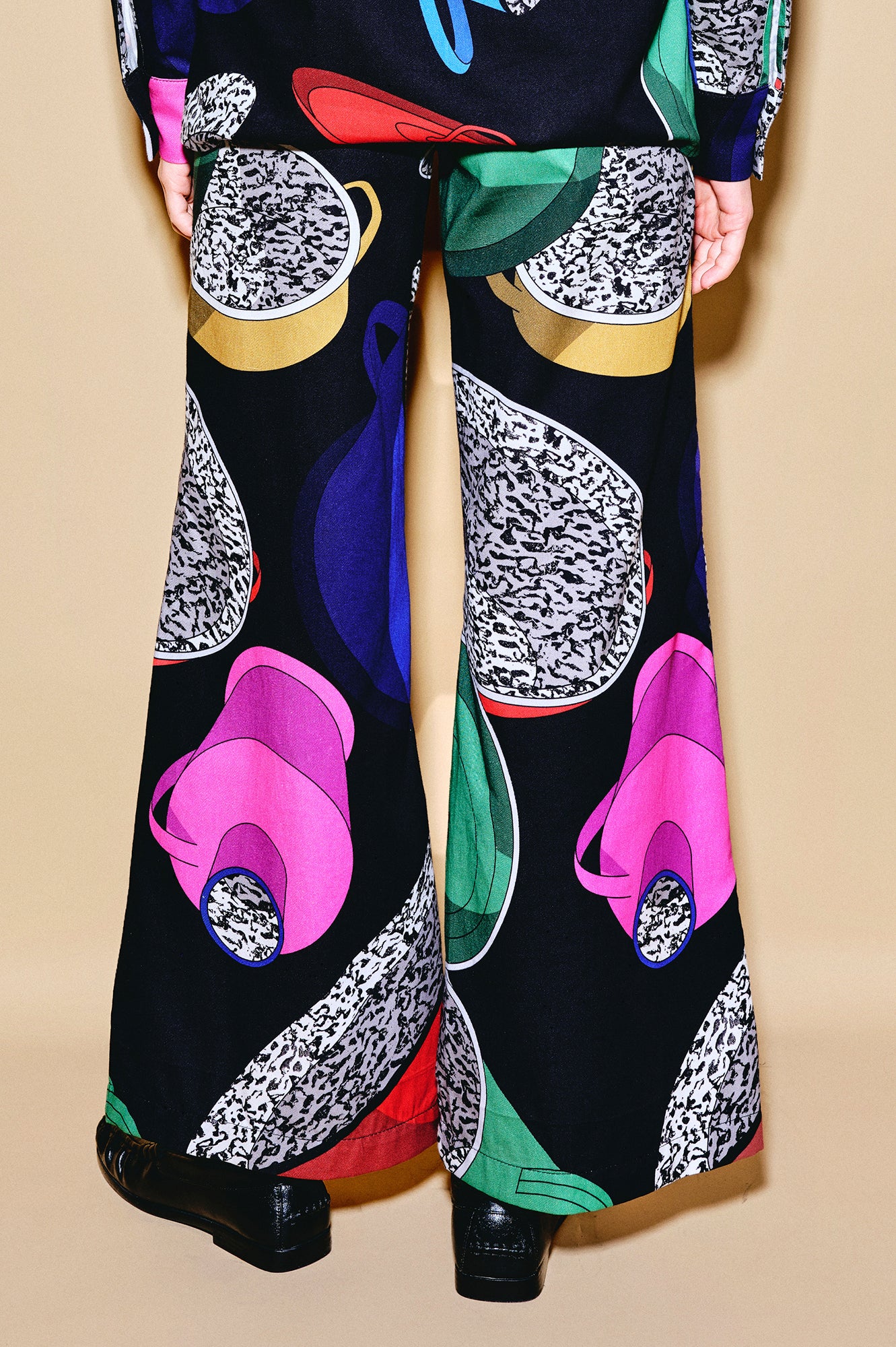 PEJKO flared trousers 'Paprika Pot'