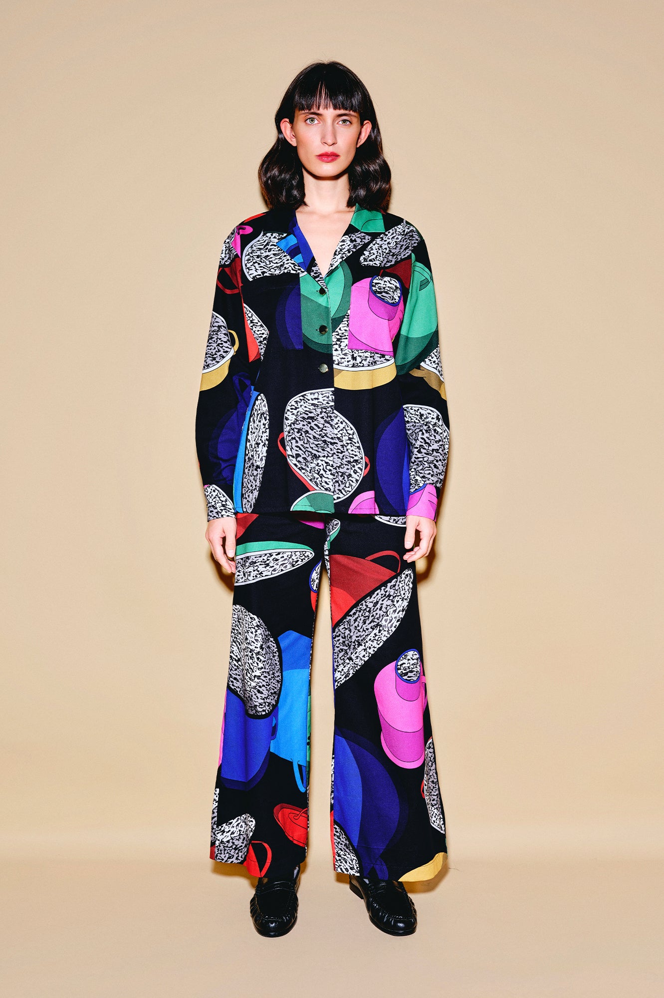 PEJKO flared trousers 'Paprika Pot'