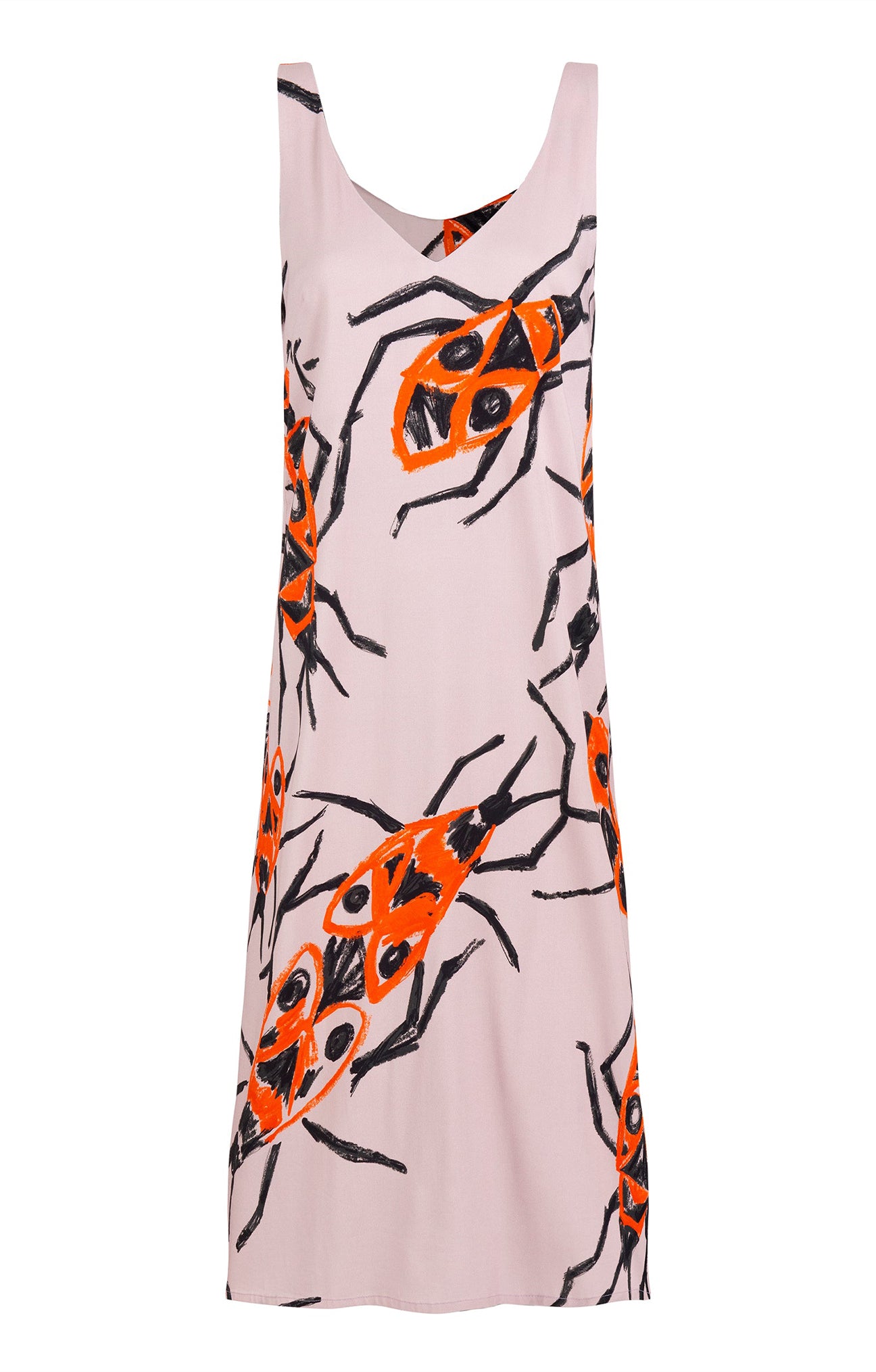 PILLE v-neck dress 'Big Firebugs'