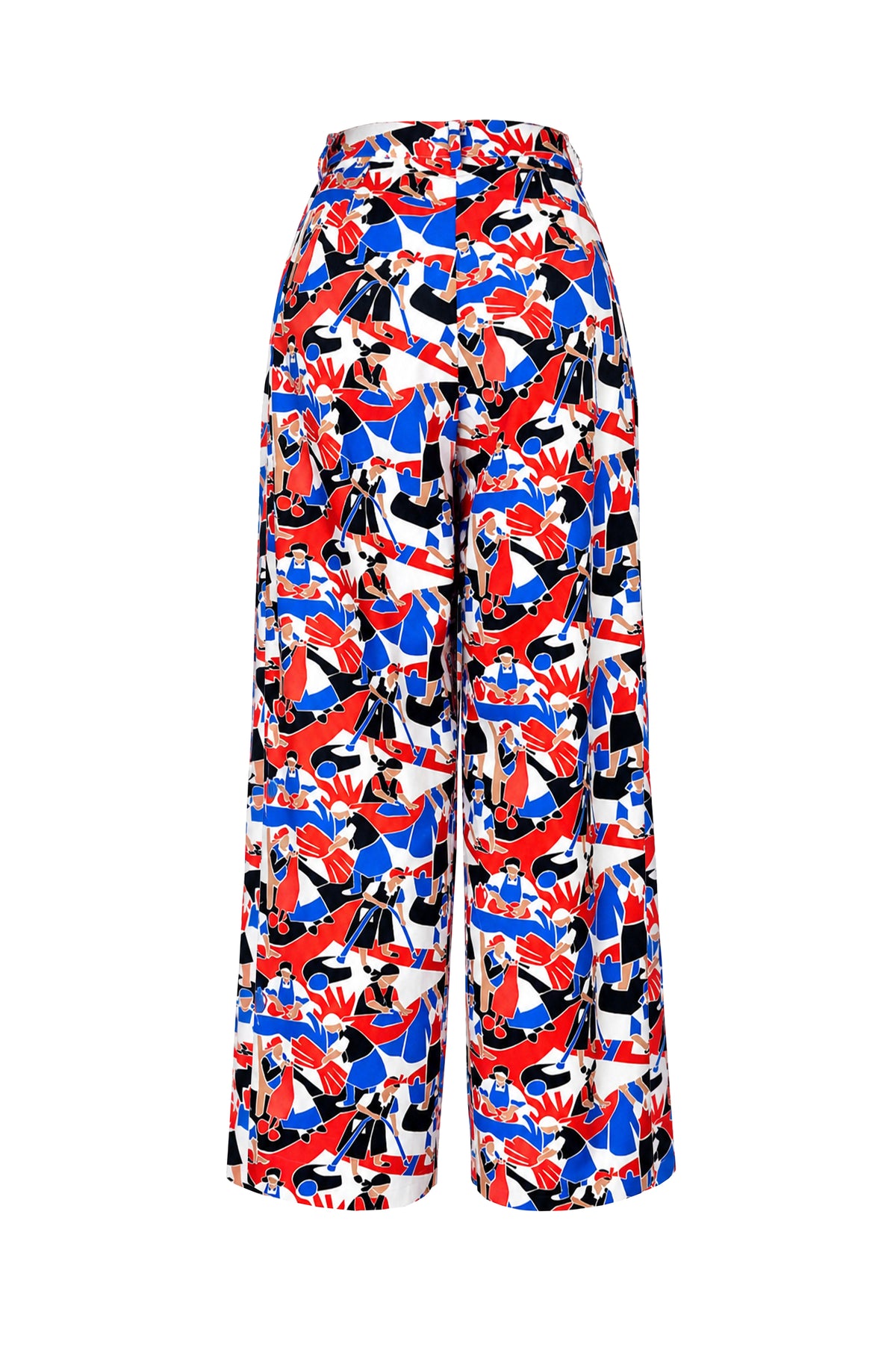 POR pleat front trousers 'Domestic Red'