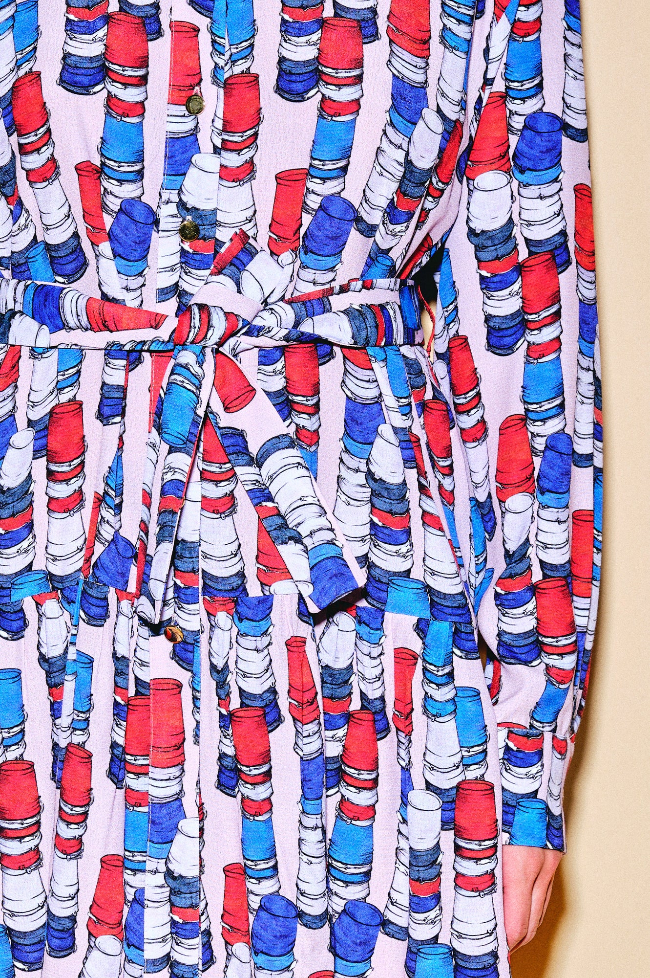 ROZMARING ruffled shirt dress 'Buckets'