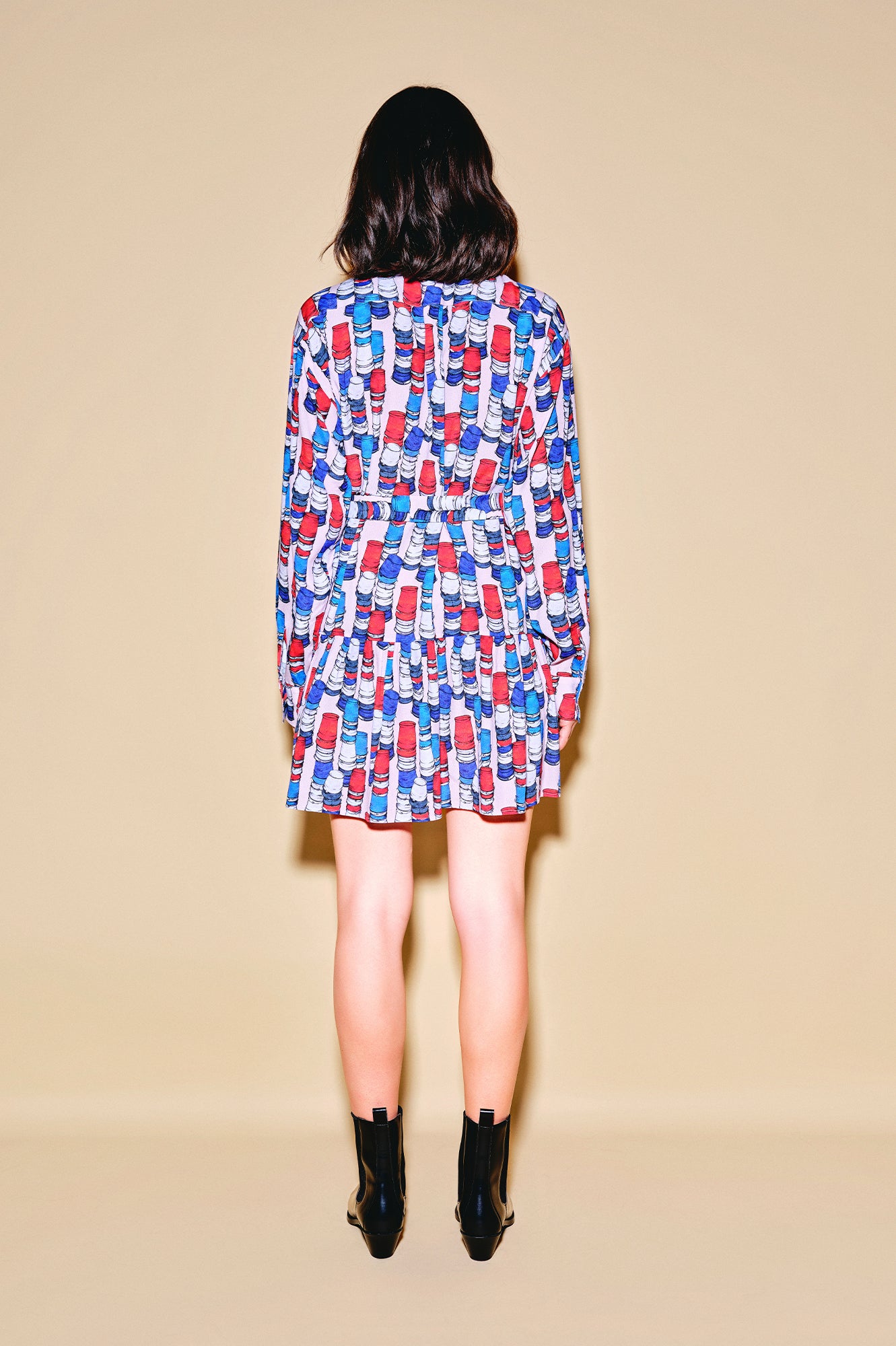 ROZMARING ruffled shirt dress 'Buckets'