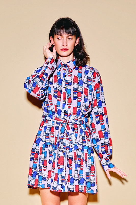 ROZMARING ruffled shirt dress 'Buckets'