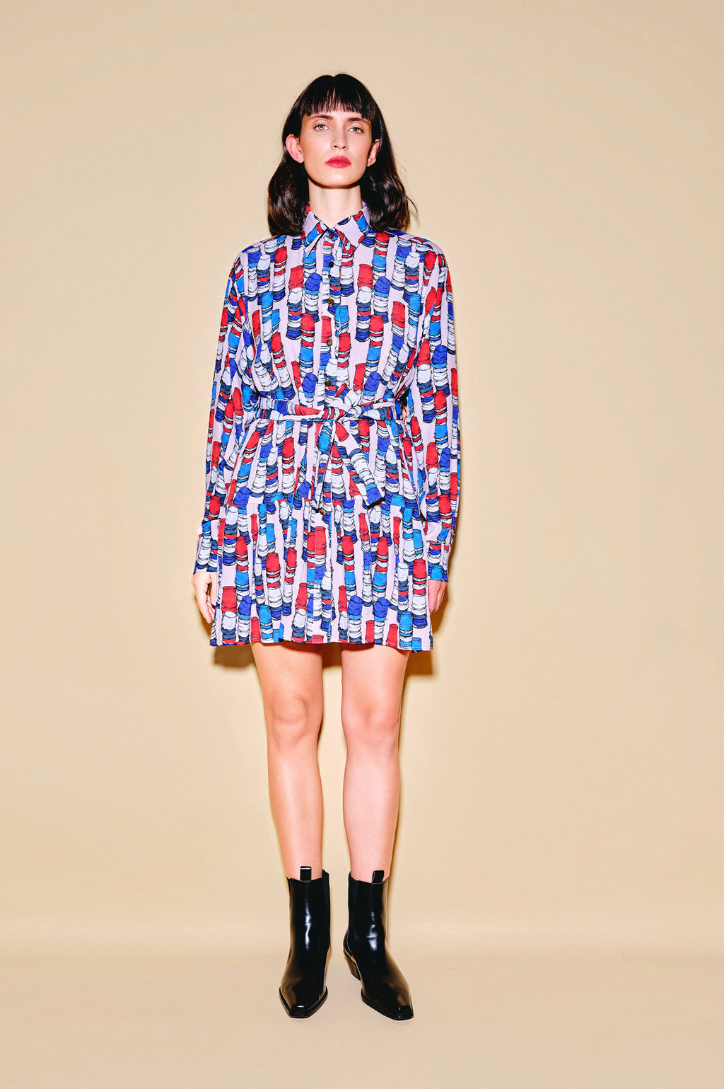 ROZMARING ruffled shirt dress 'Buckets'