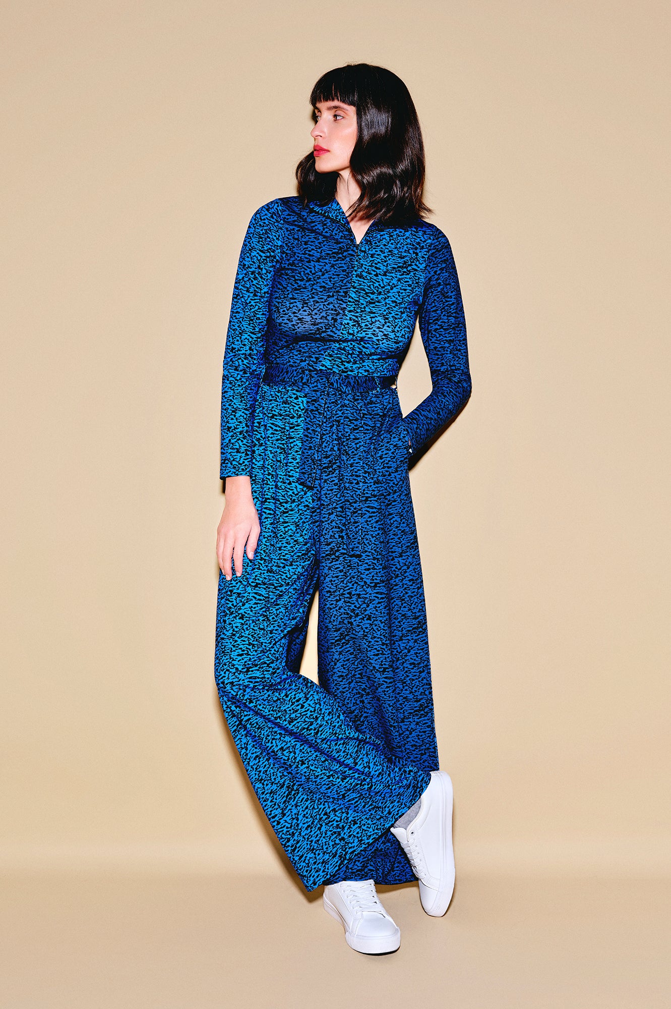 RUDAS jersey trousers ‘Enamel Blue'