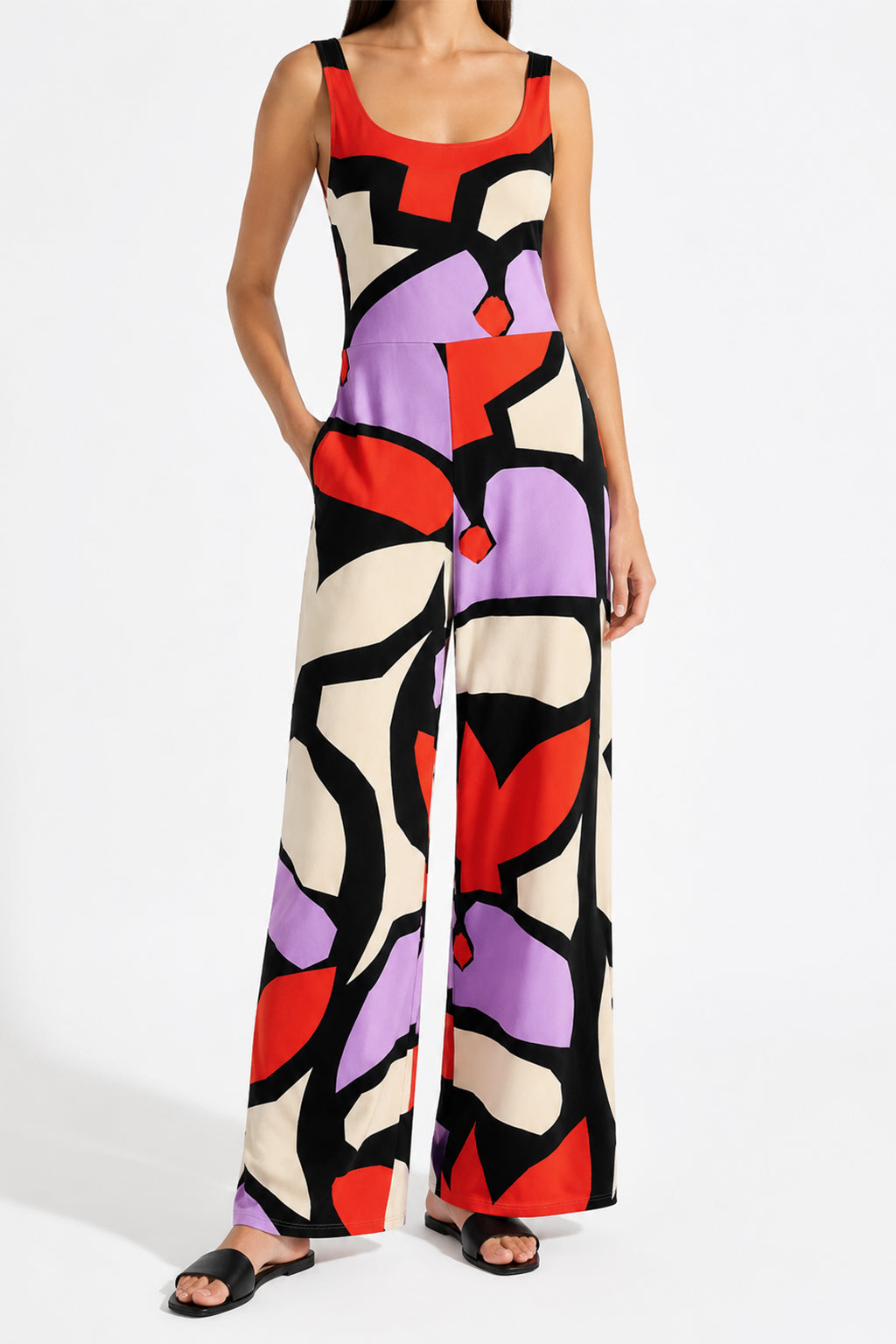 SERPENT jersey jumpsuit 'Pumpkin Purple'