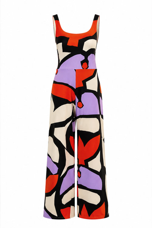 SERPENT jersey jumpsuit 'Pumpkin Purple'