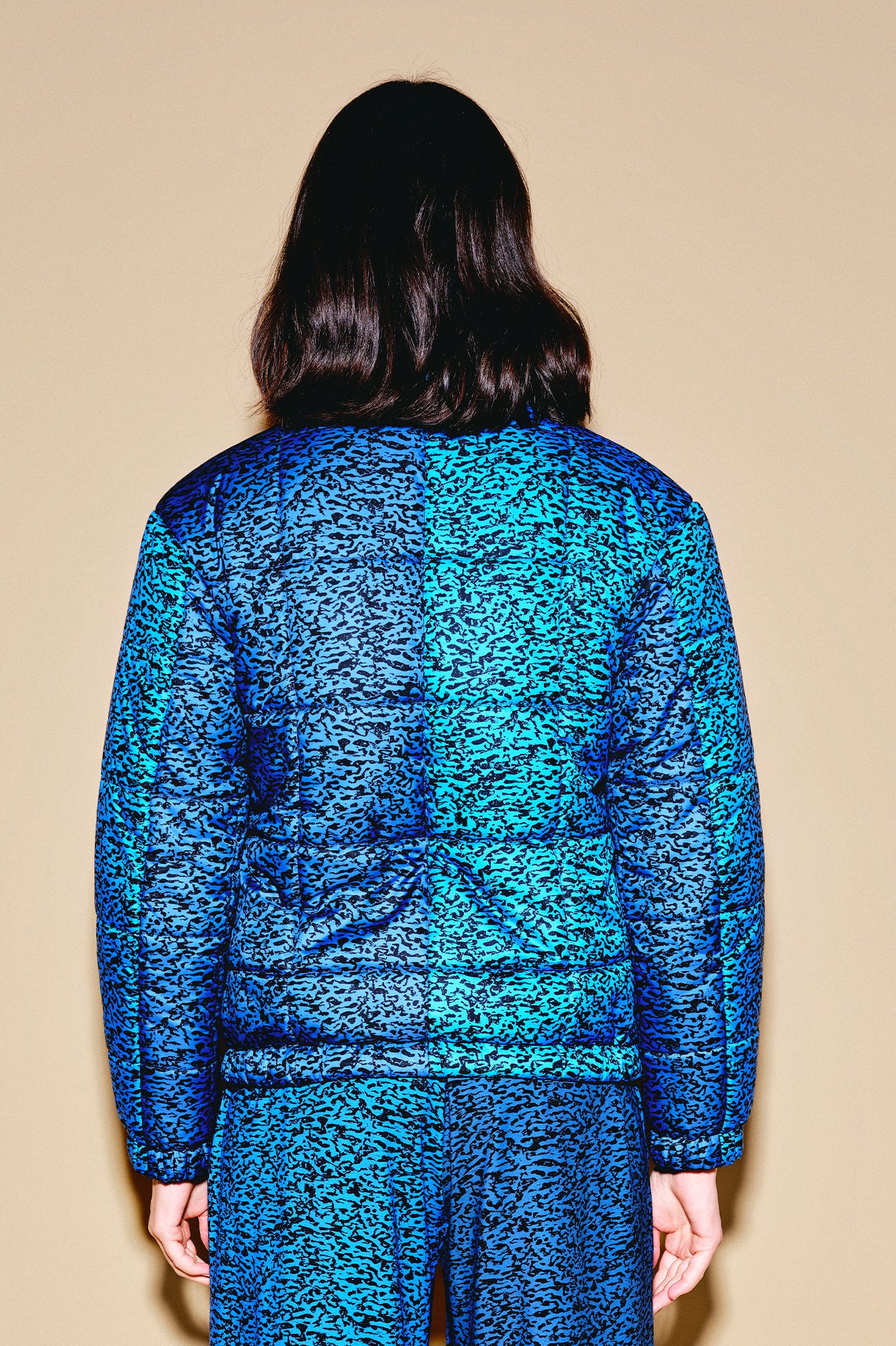 SPAJZ puffer jacket 'Enamel Blue'