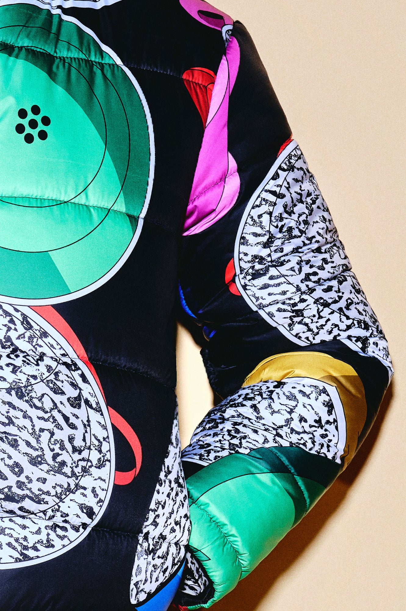 SPAJZ puffer jacket 'Paprika Pot'