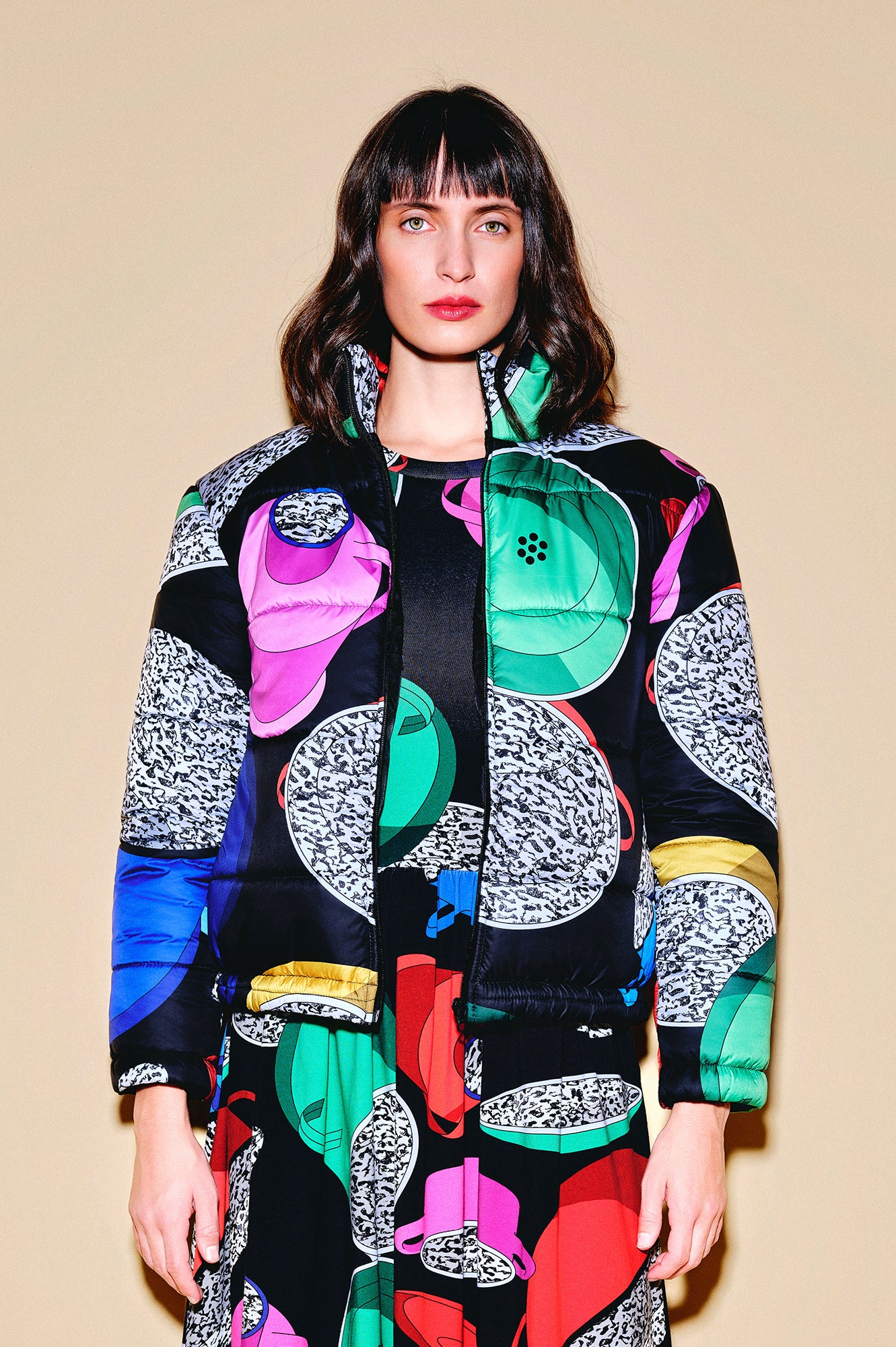 SPAJZ puffer jacket 'Paprika Pot'