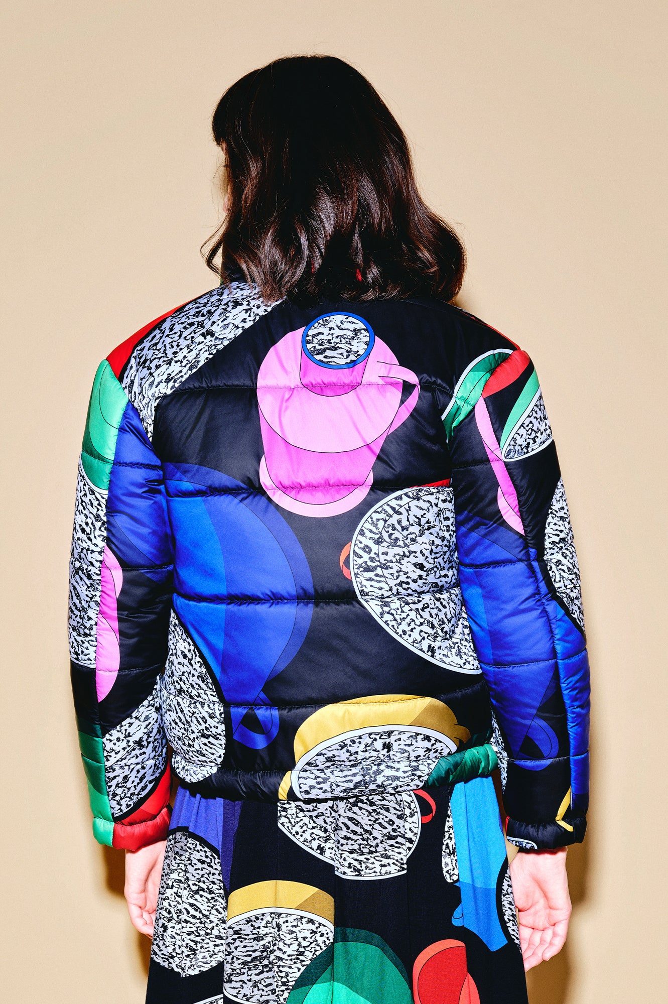 SPAJZ puffer jacket 'Paprika Pot'