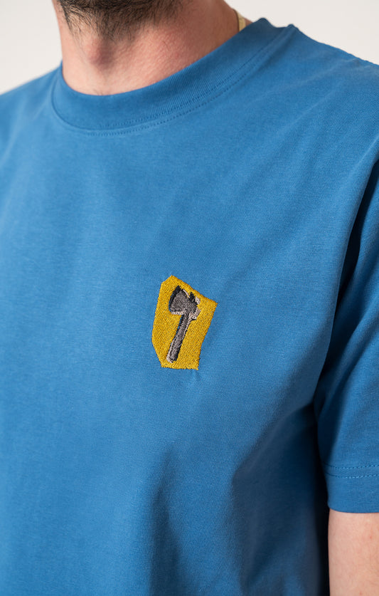 'AXE' men's T-shirt sky blue