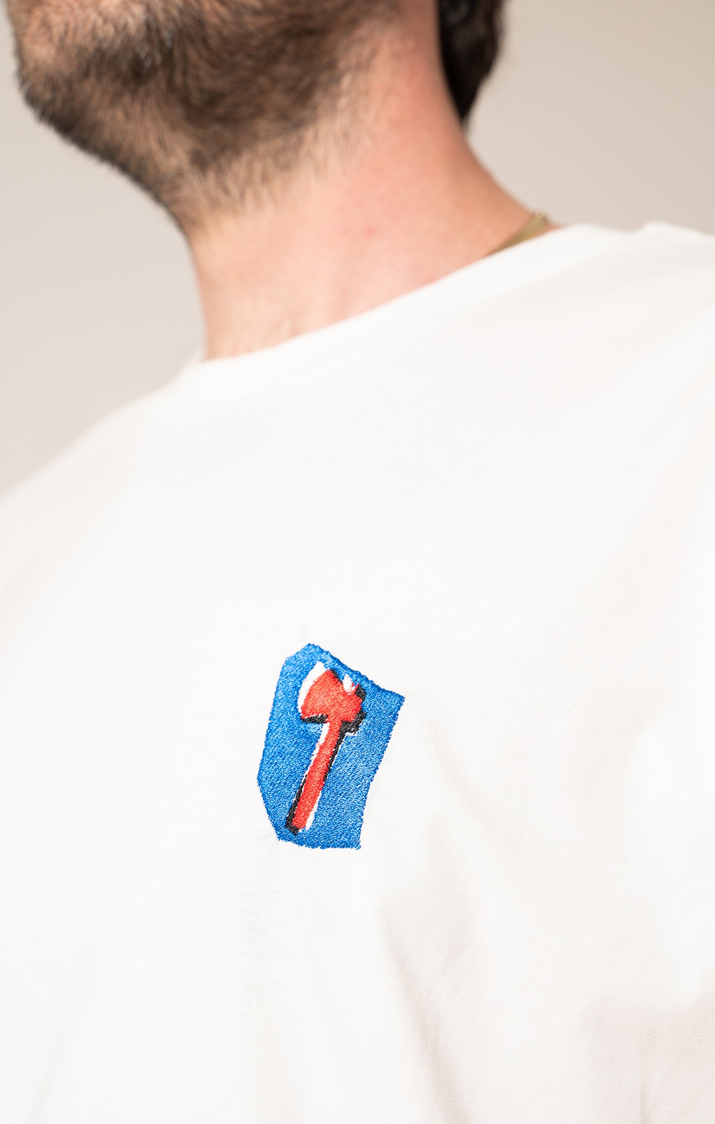 'AXE' men's T-shirt white