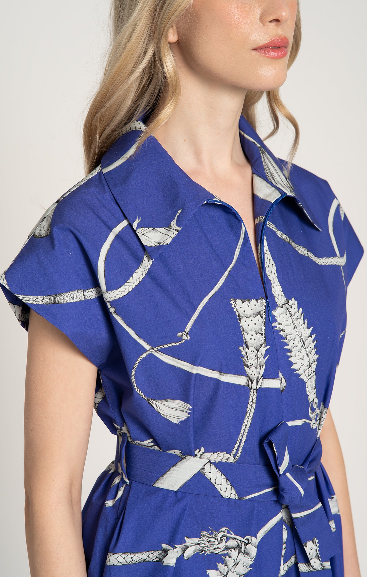 BUTELLA poplin jumpsuit 'Whip Blue'