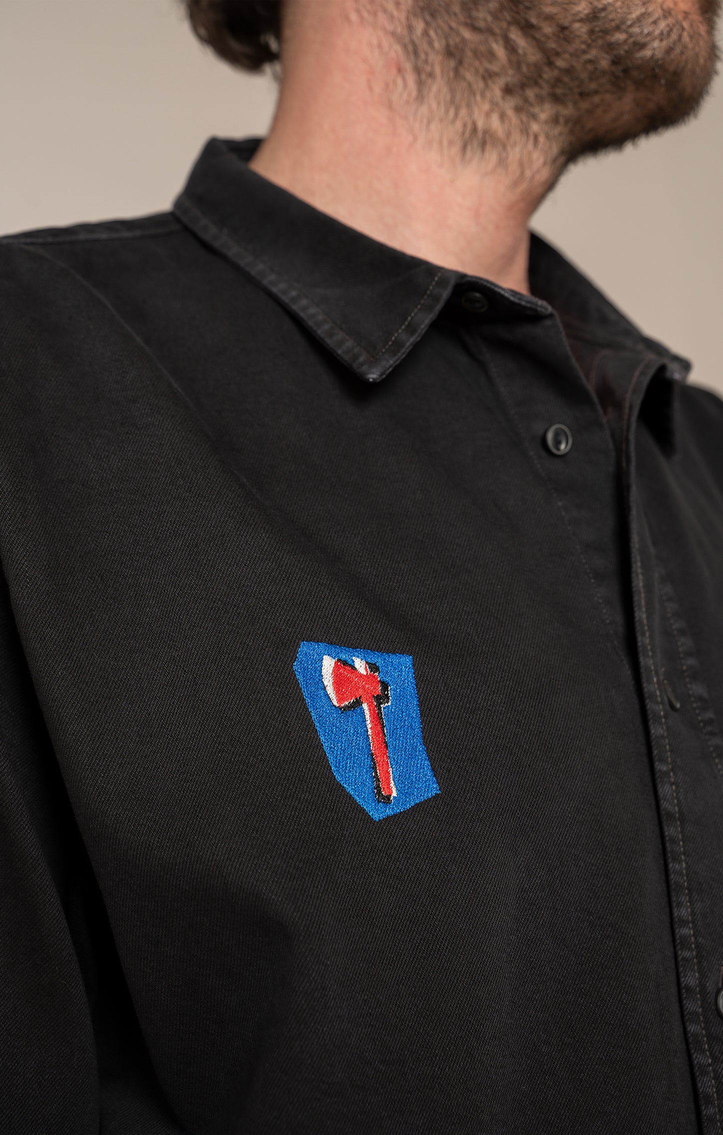 FULES men's embroidered shirt 'Axe'