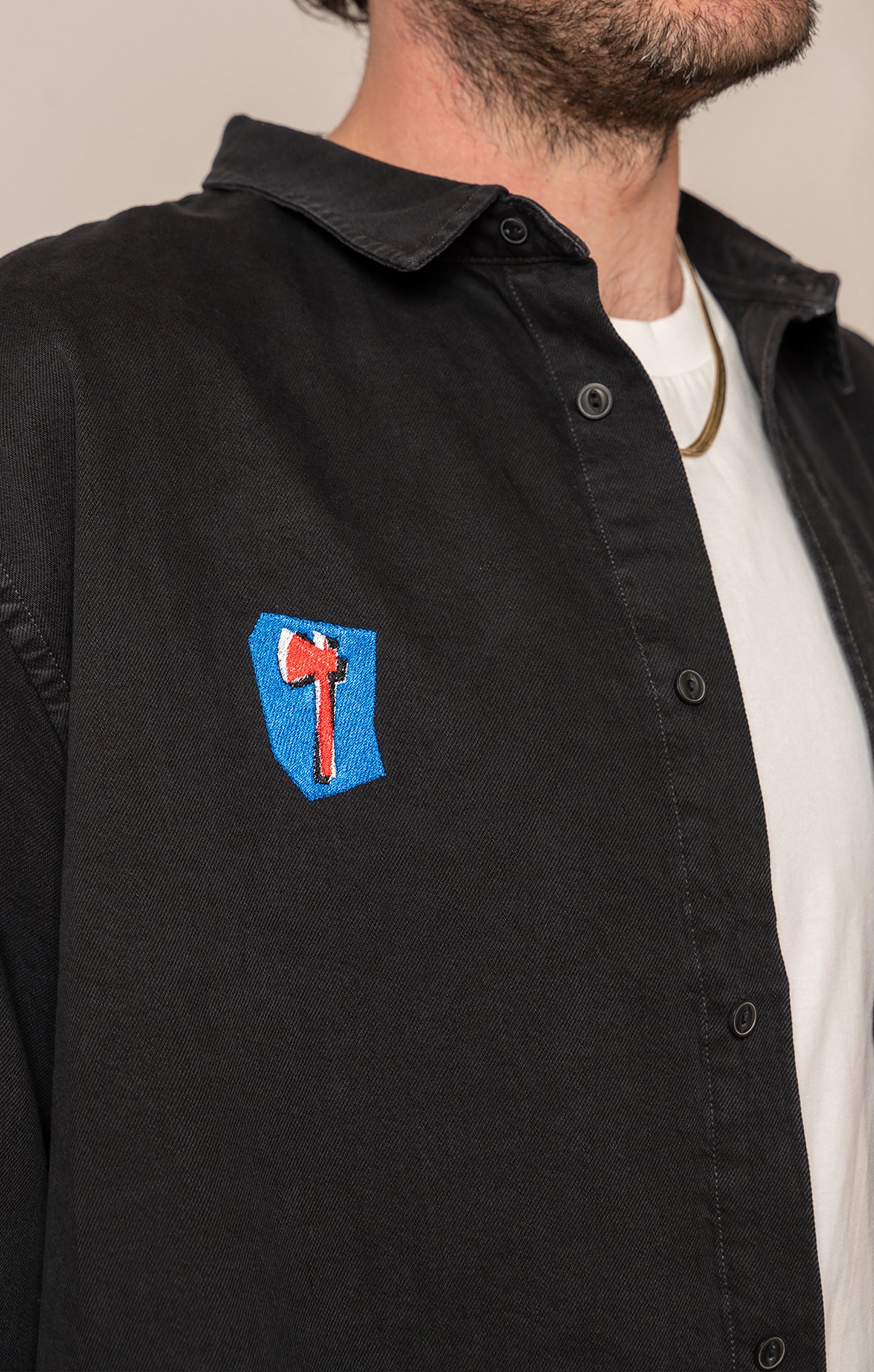 FULES men's embroidered shirt 'Axe'