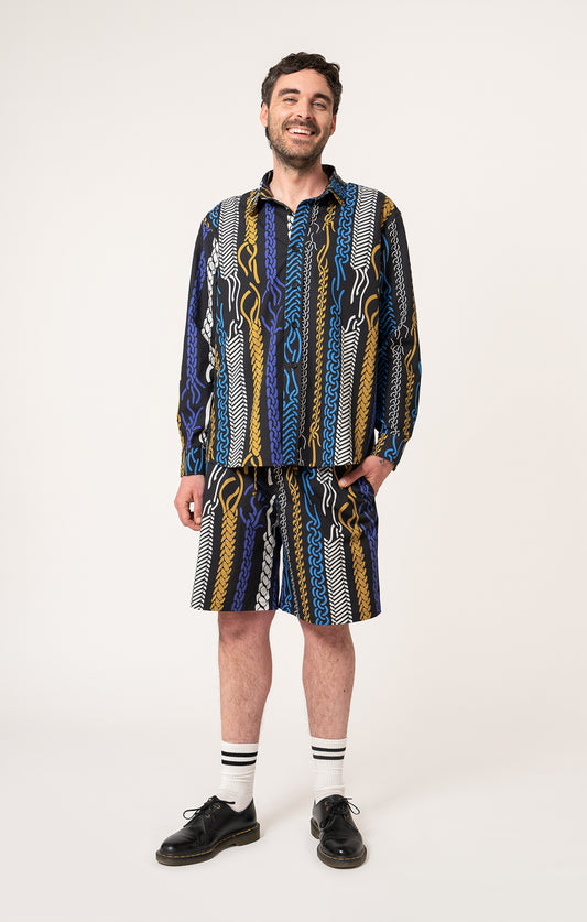 FULES men's poplin shirt 'Braid'