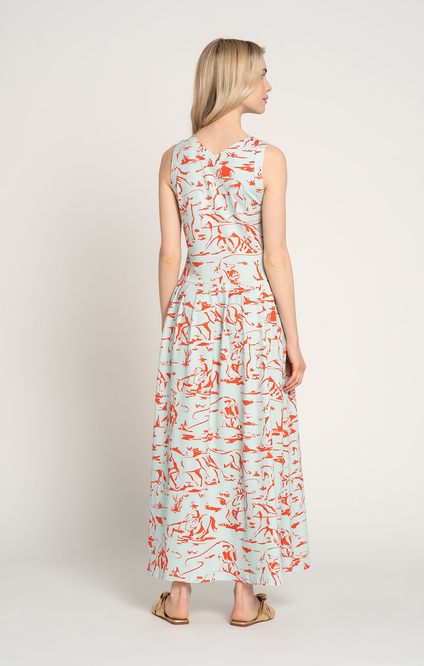 MENES jersey vest dress 'Horsemen Mint'
