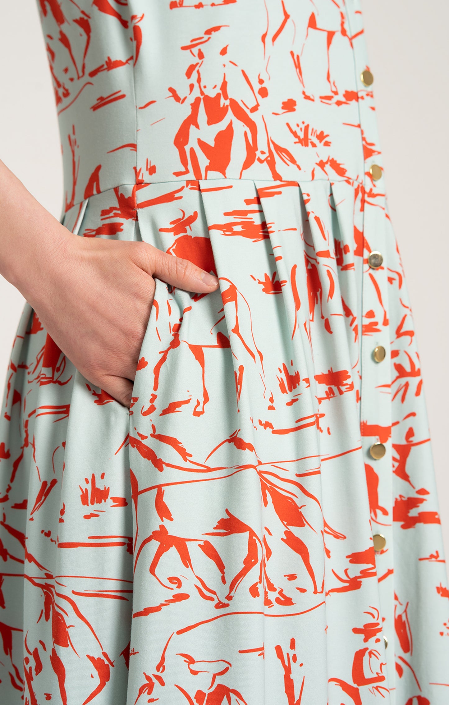 MENES jersey vest dress 'Horsemen Mint'