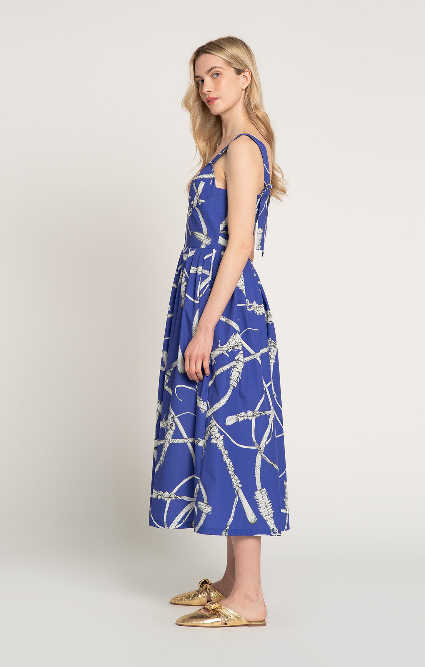 SZENA bustier midi dress 'Whip Blue'