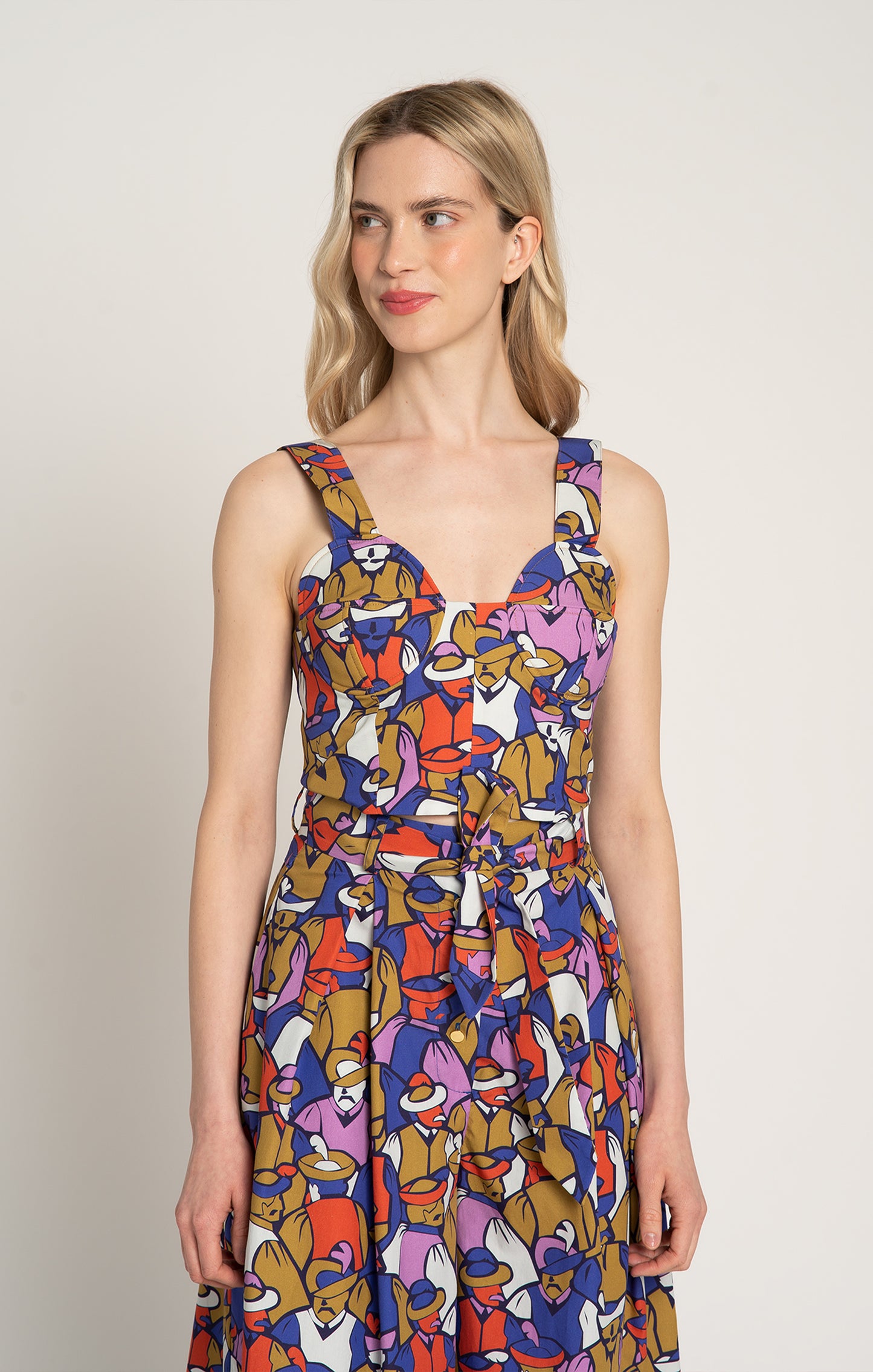VIRTUS bustier top 'Hatmen Mustard'