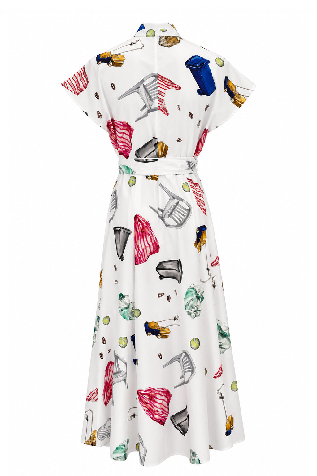 TOR multi pleats wrap dress ‘Objects'