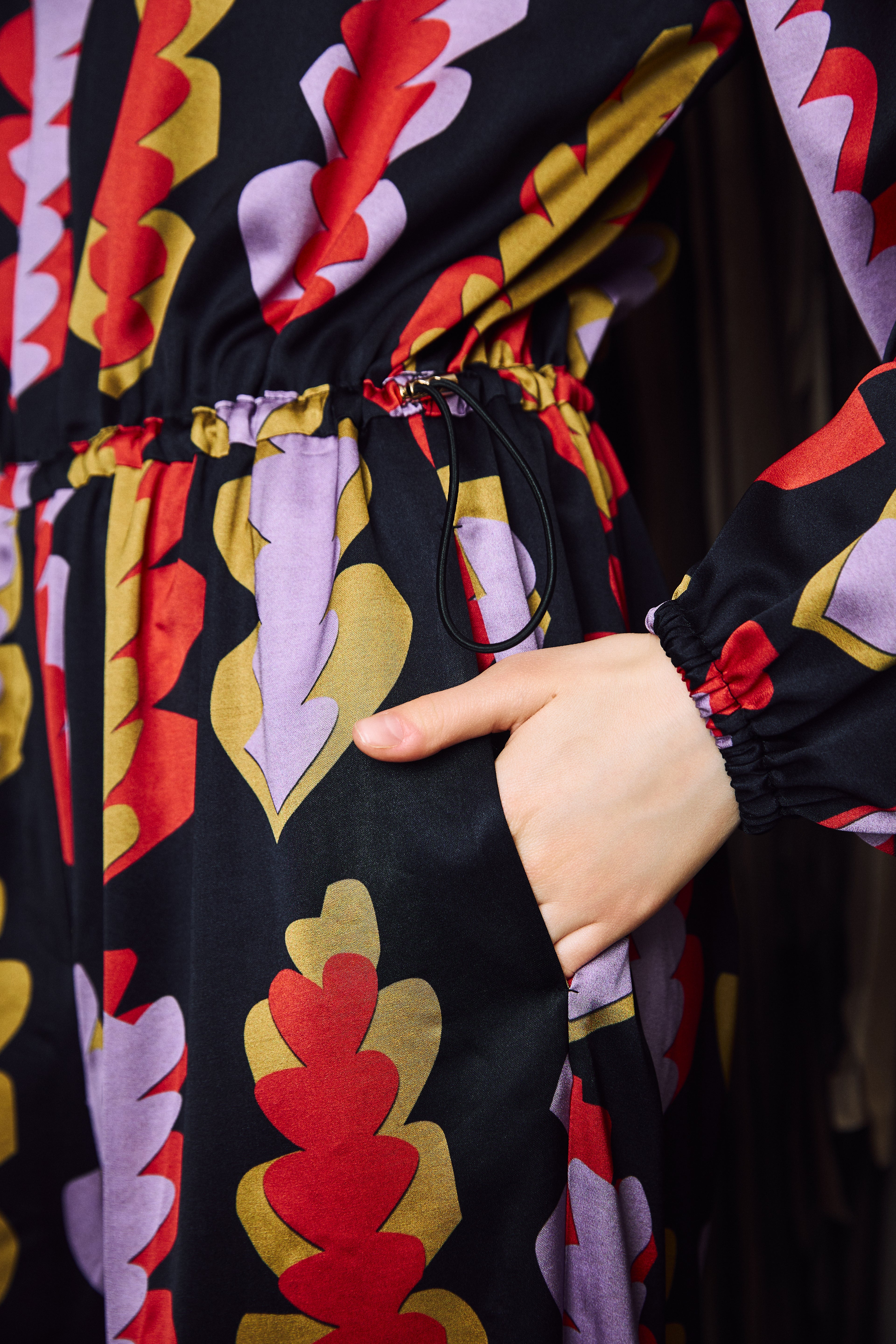 ULTI long sleeve bomber jumpsuit 'Hearts'
