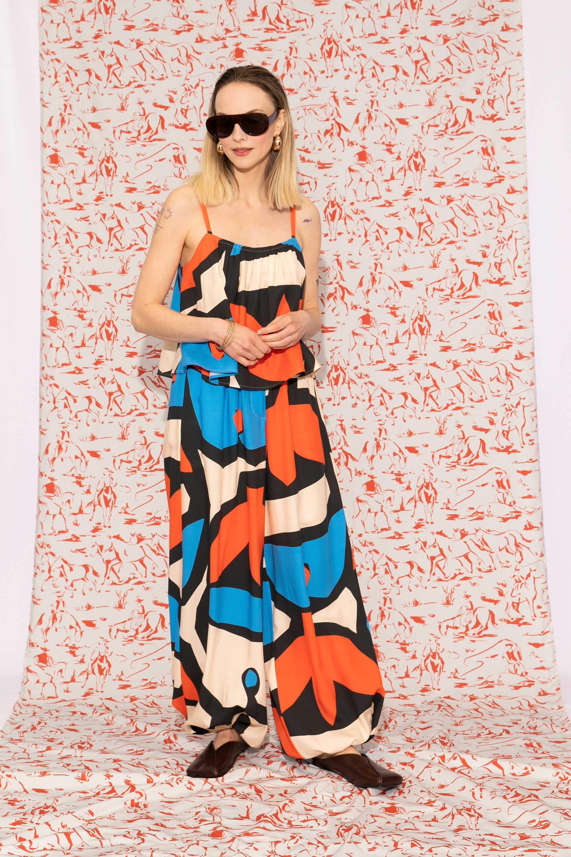 SZIV balloon trousers 'Pumpkin Blue'