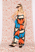 ZINA gathered top 'Pumpkin Blue'