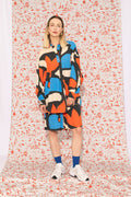 FAHEJ volume sleeve oversized shirt 'Pumpkin Blue'