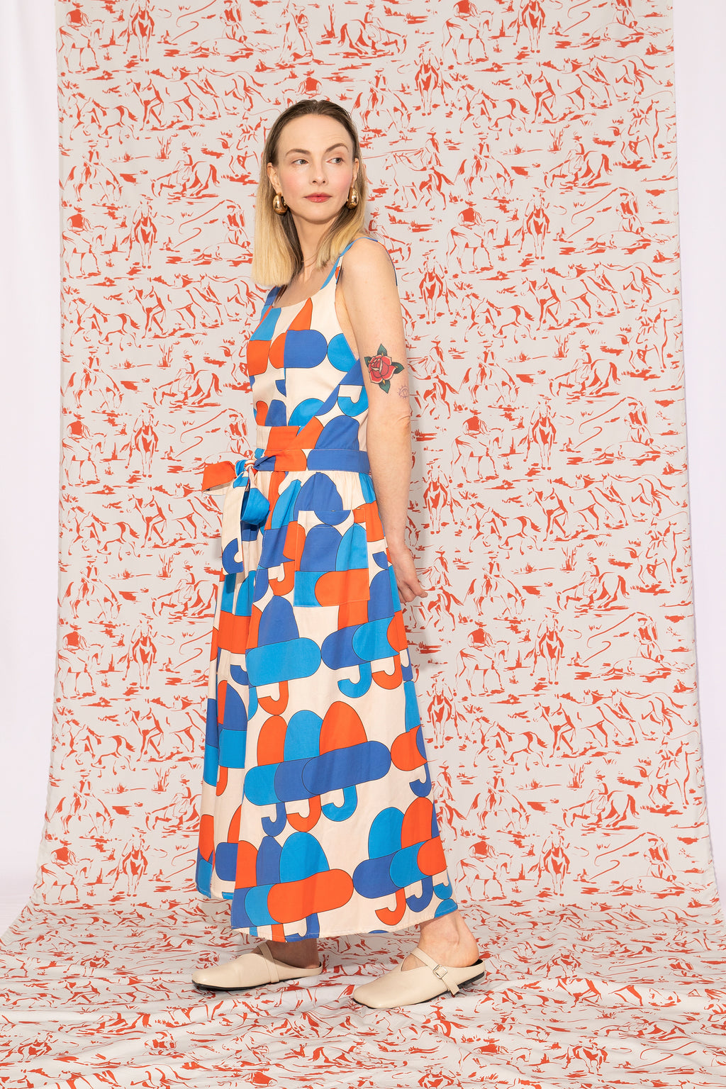 FILKO apron dress 'Acorn Blue'