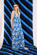 PIKO gathered jersey jumpsuit 'Seasons Blue'