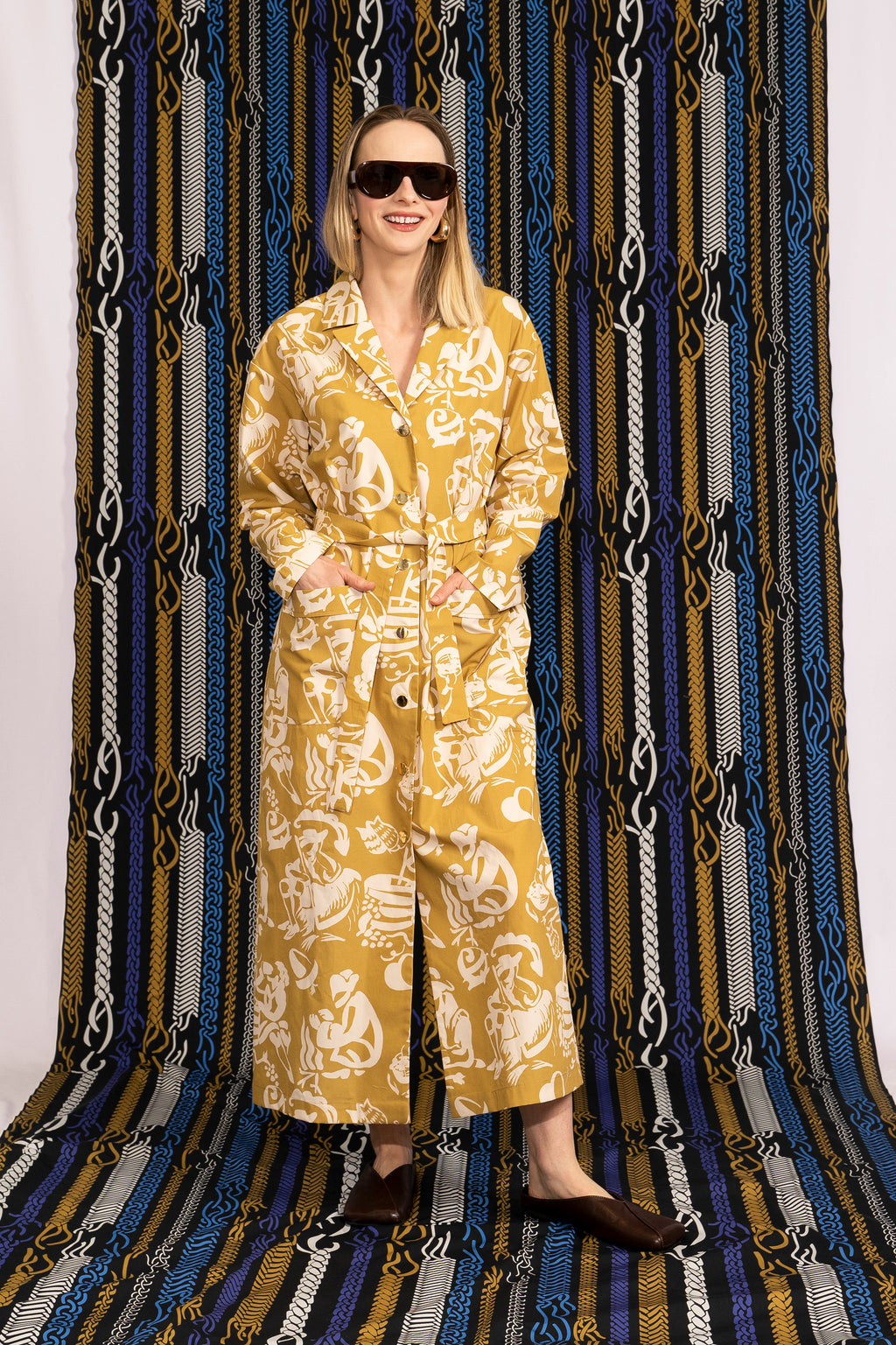 LORUM long summer jacket 'Seasons Gold'