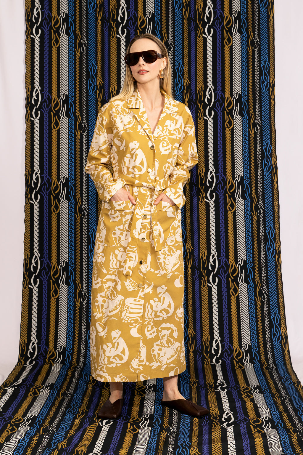 LORUM long summer jacket 'Seasons Gold'