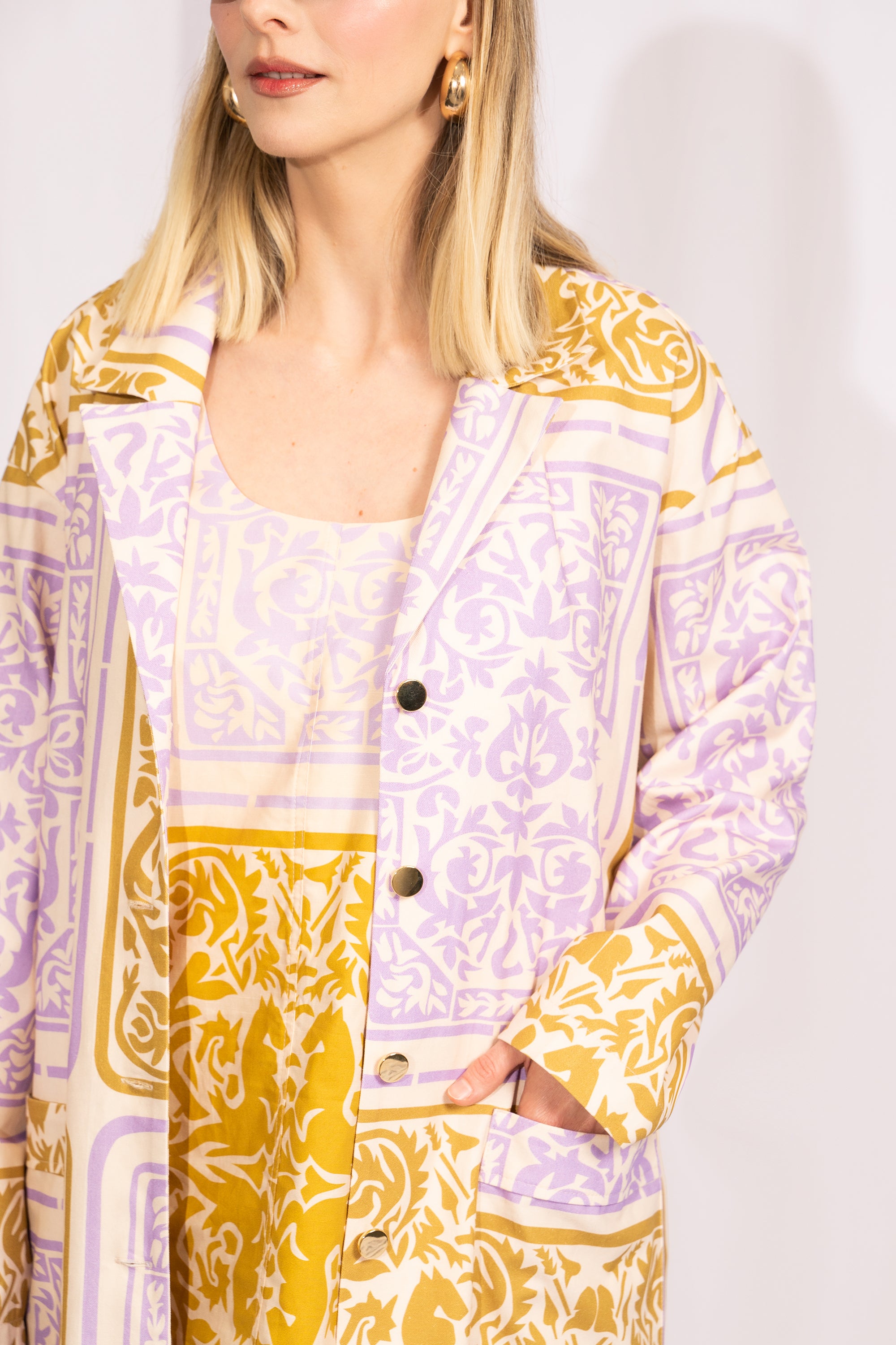 LORUM long summer jacket 'Cards'