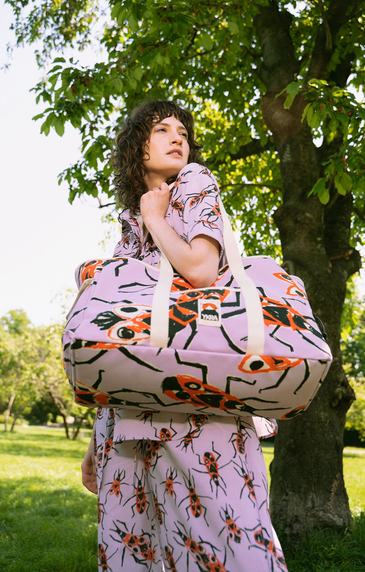YKRA x TOMCSANYI weekender bag 'Small Firebugs'