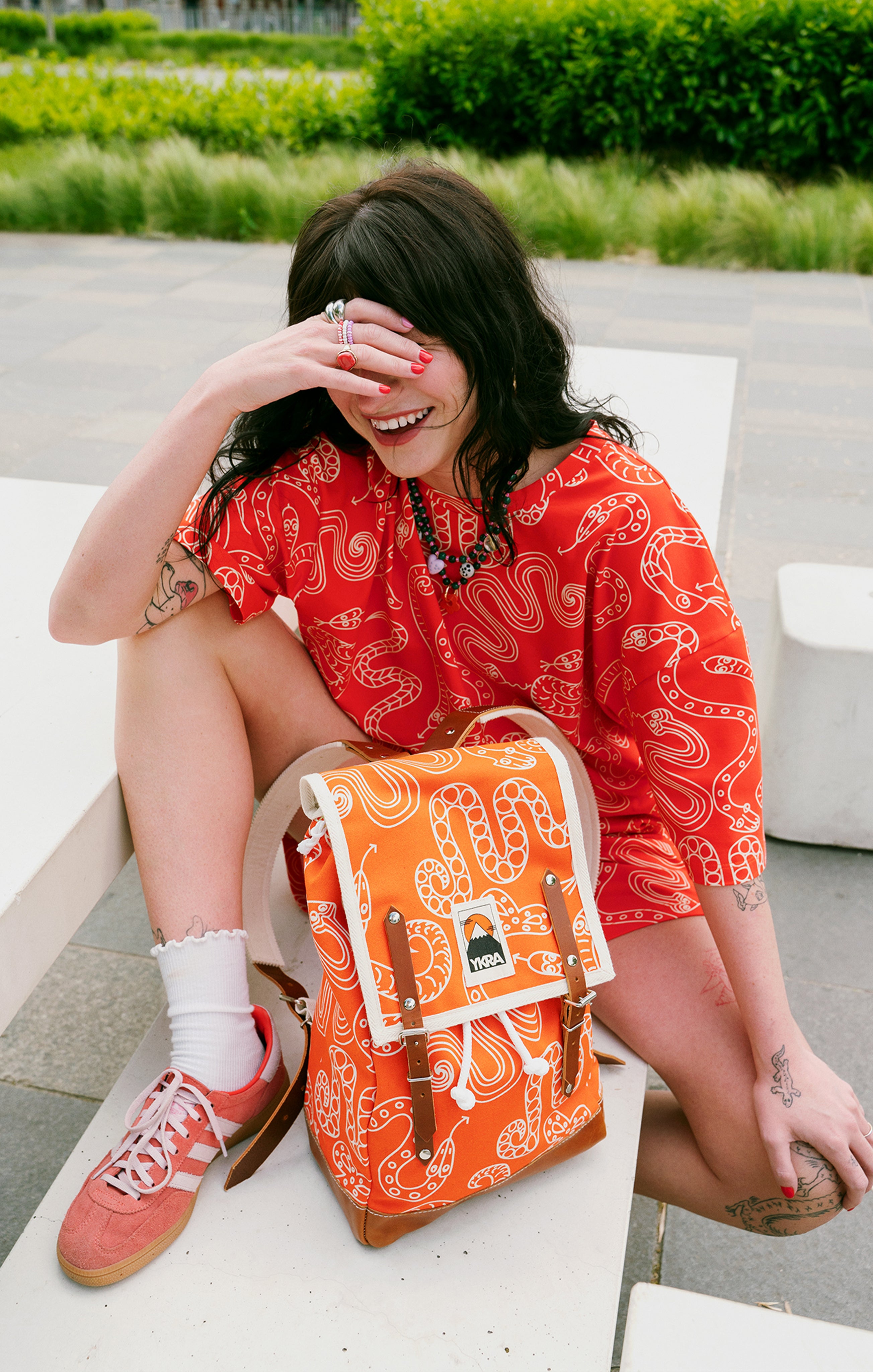 YKRA x TOMCSANYI backpack 'Snake'