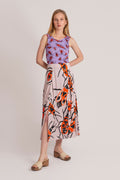 ANAX midi skirt 'Big Firebugs'