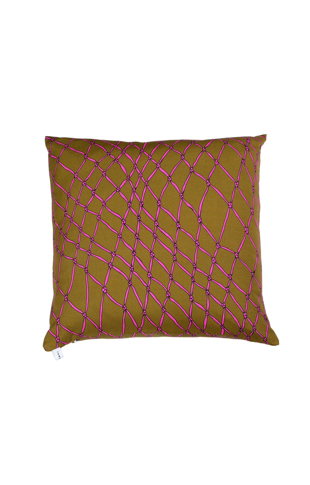 Decorative cushion 'fishnet pink' print
