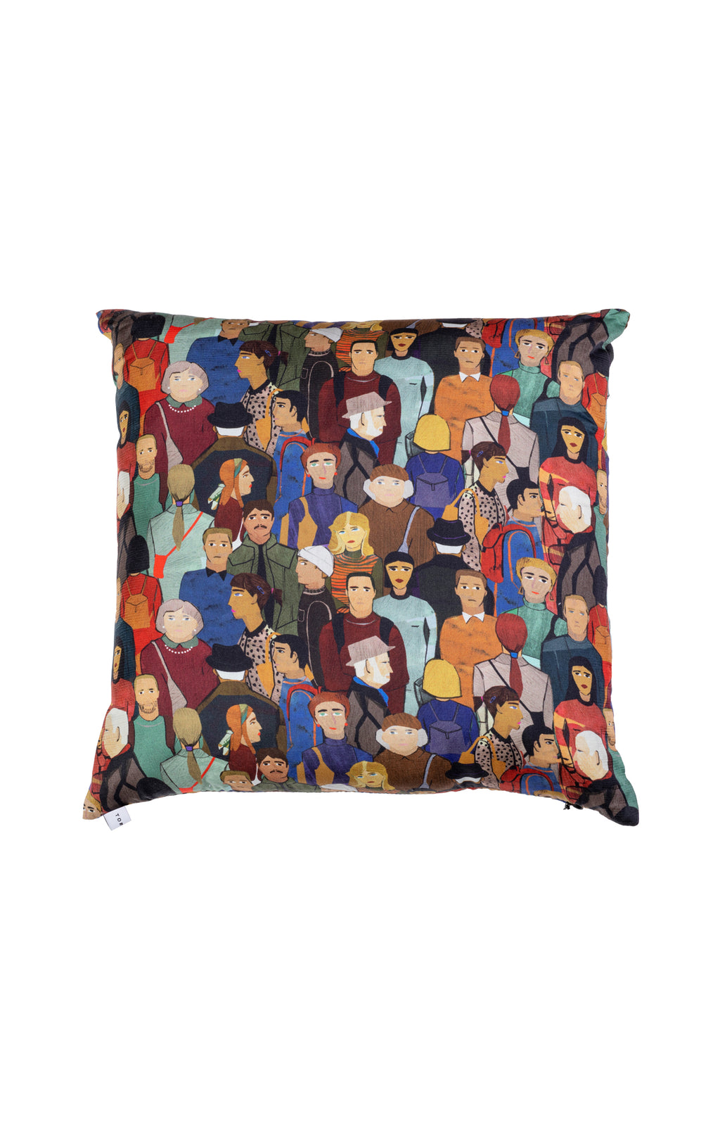 Decorative cushion 'face' print