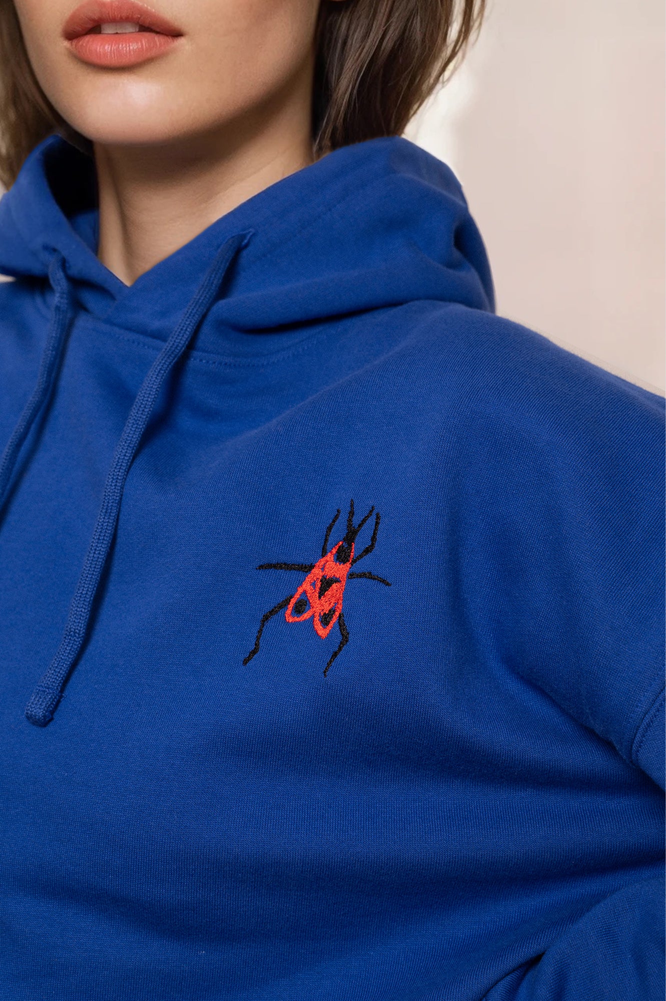 'FIREBUG' hooded sweatshirt blue