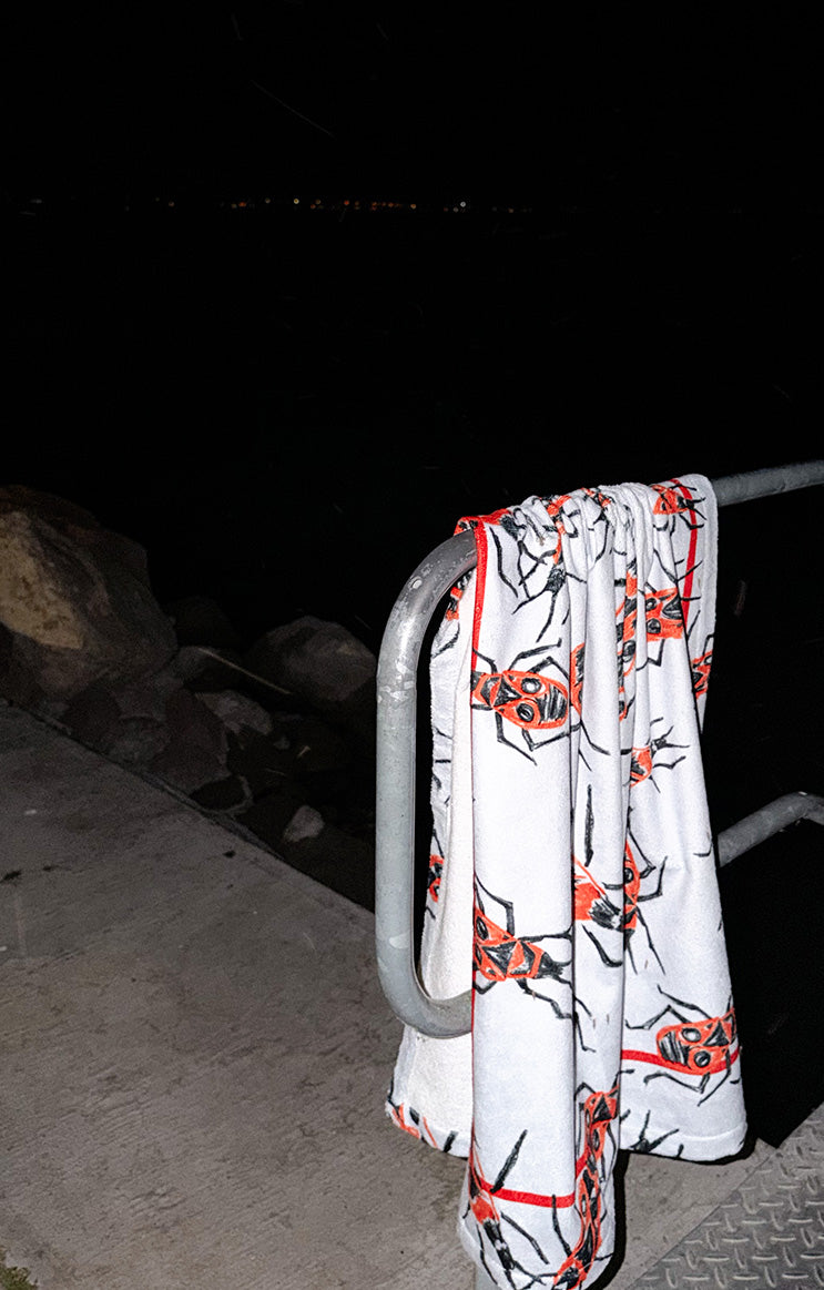 LIDO beach towel 'Firebug light blue'