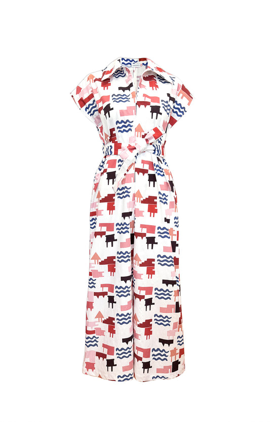 BUTELLA poplin jumpsuit 'Weekend Houses'