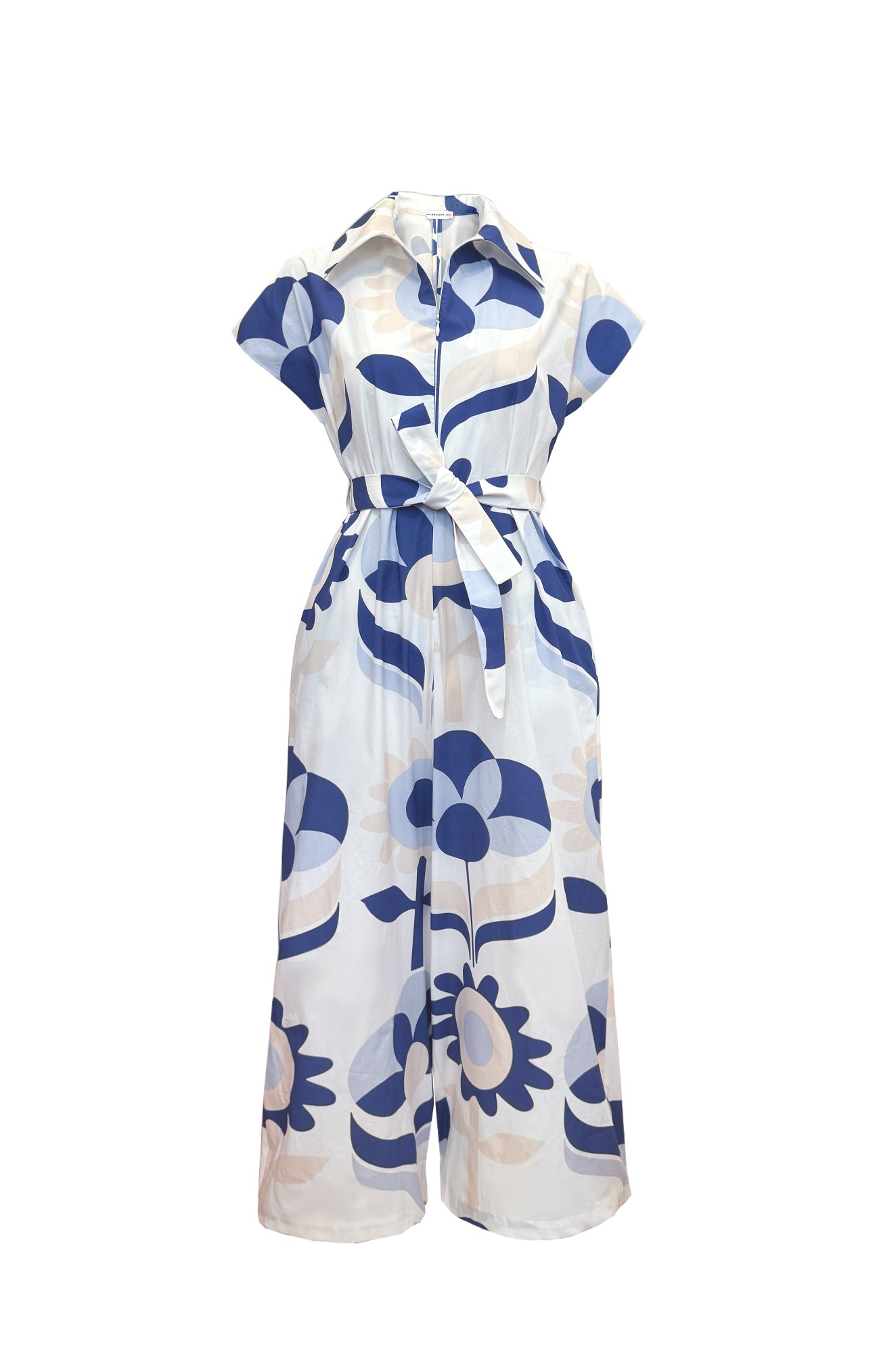 BUTELLA poplin jumpsuit 'Vintage Flowers'