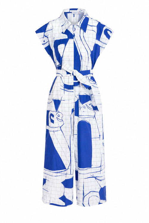 BUTELLA poplin jumpsuit 'Sketch'