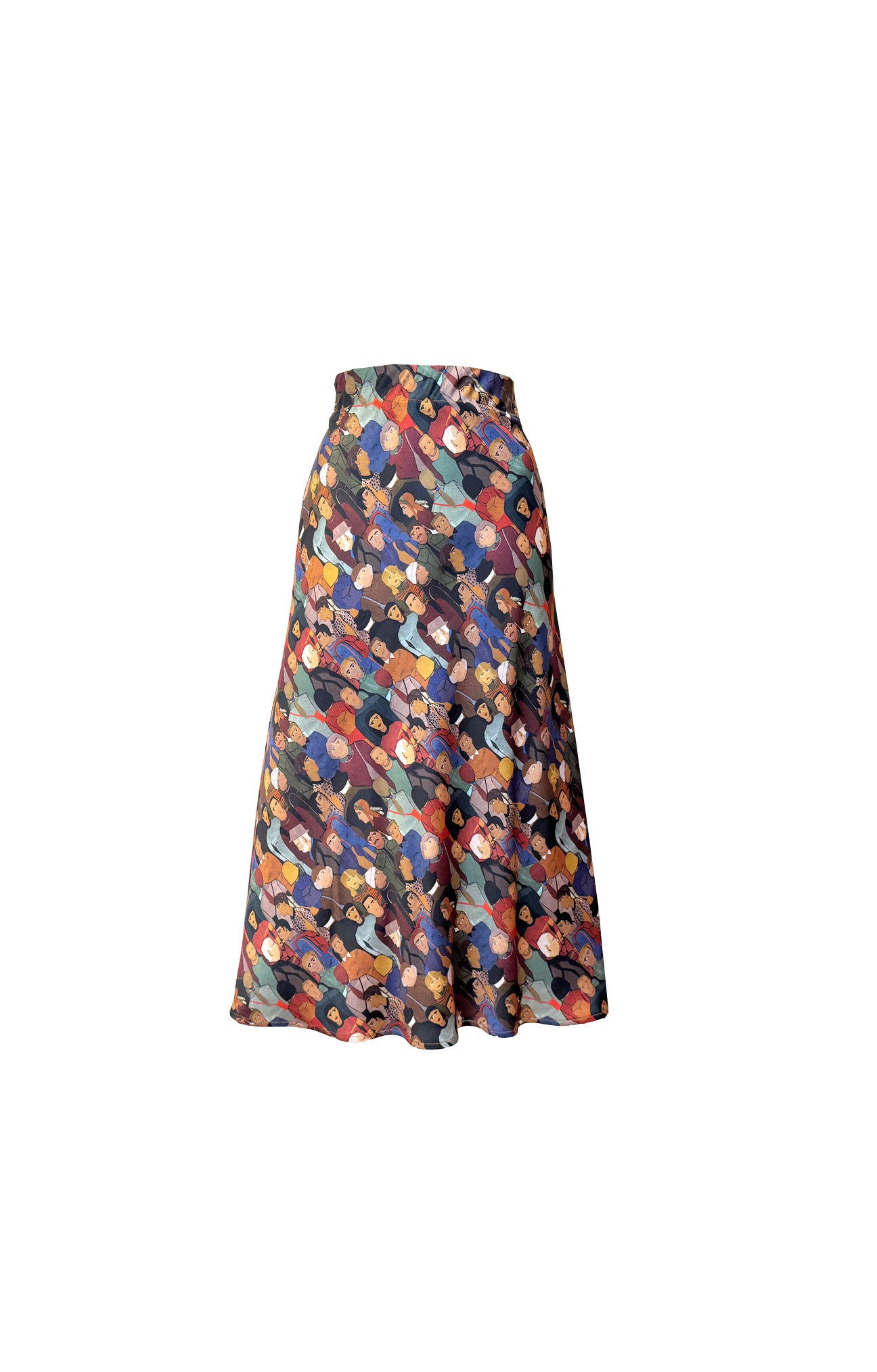 CABERNET A-line skirt 'Faces'